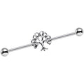 14G Celtic Trinity Knot Tree of Life Industrial Barbell 38mm