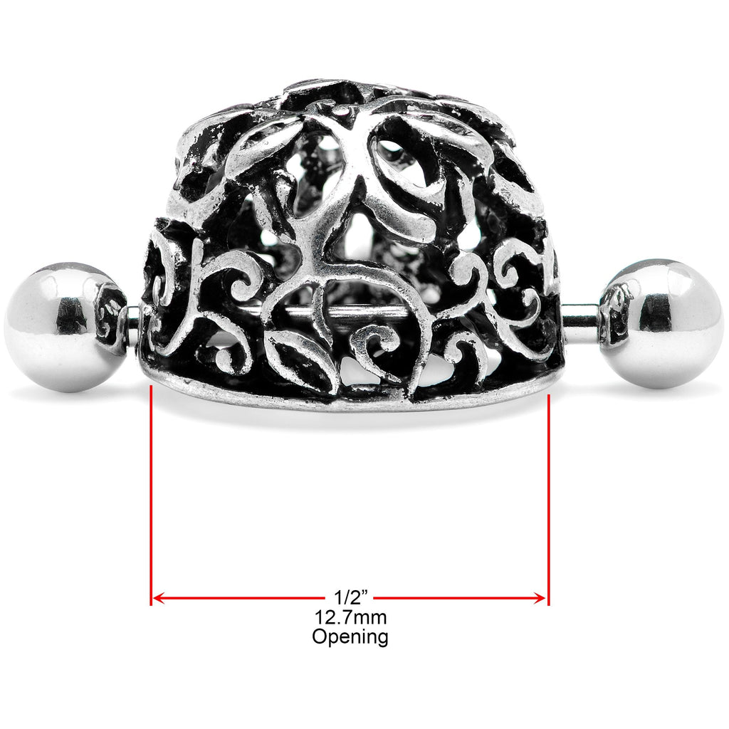 14G 9/16 Framework Twining Vines Nipple Shield Set