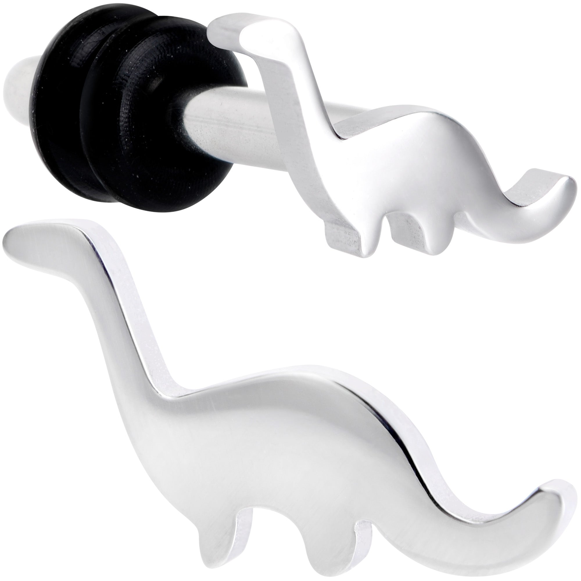 Brontosaurus Dinosaur Single Flare Plug Set 14G to 4G