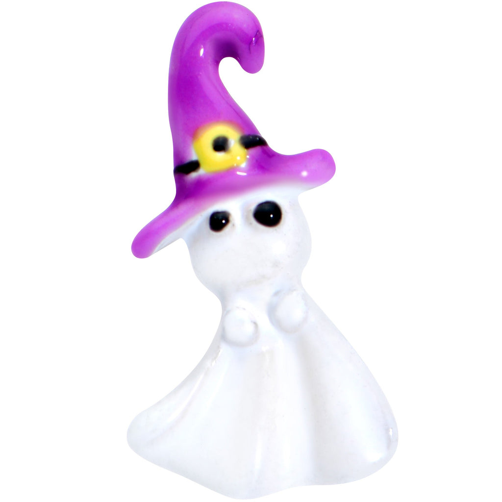 16G 5/16 Gold Tone Ghost Witch Halloween Labret Monroe Tragus