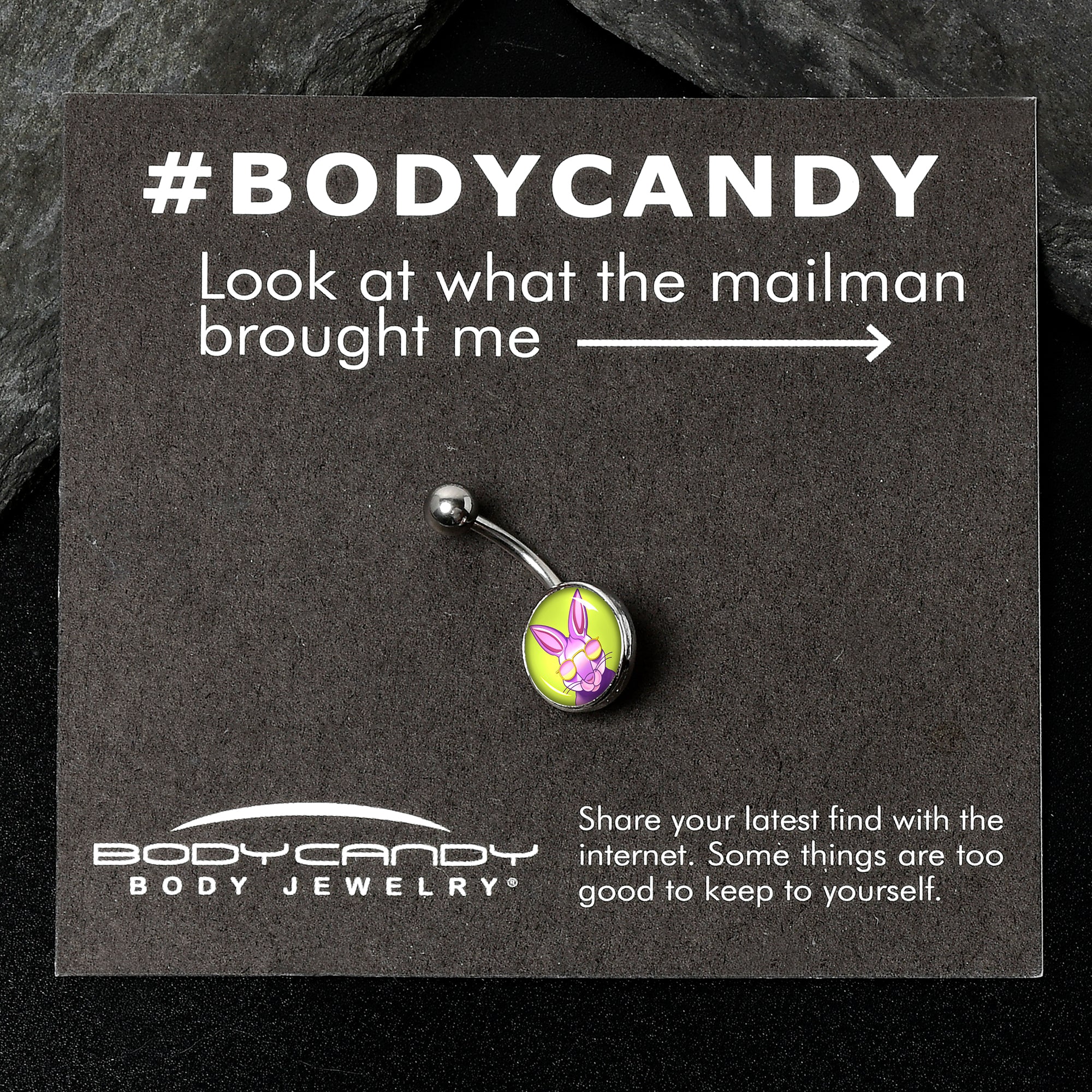 Cool Shades Bunny Belly Ring by Onyx O