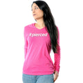 hashtag pierced Black Tapered Long Sleeve Hoodie