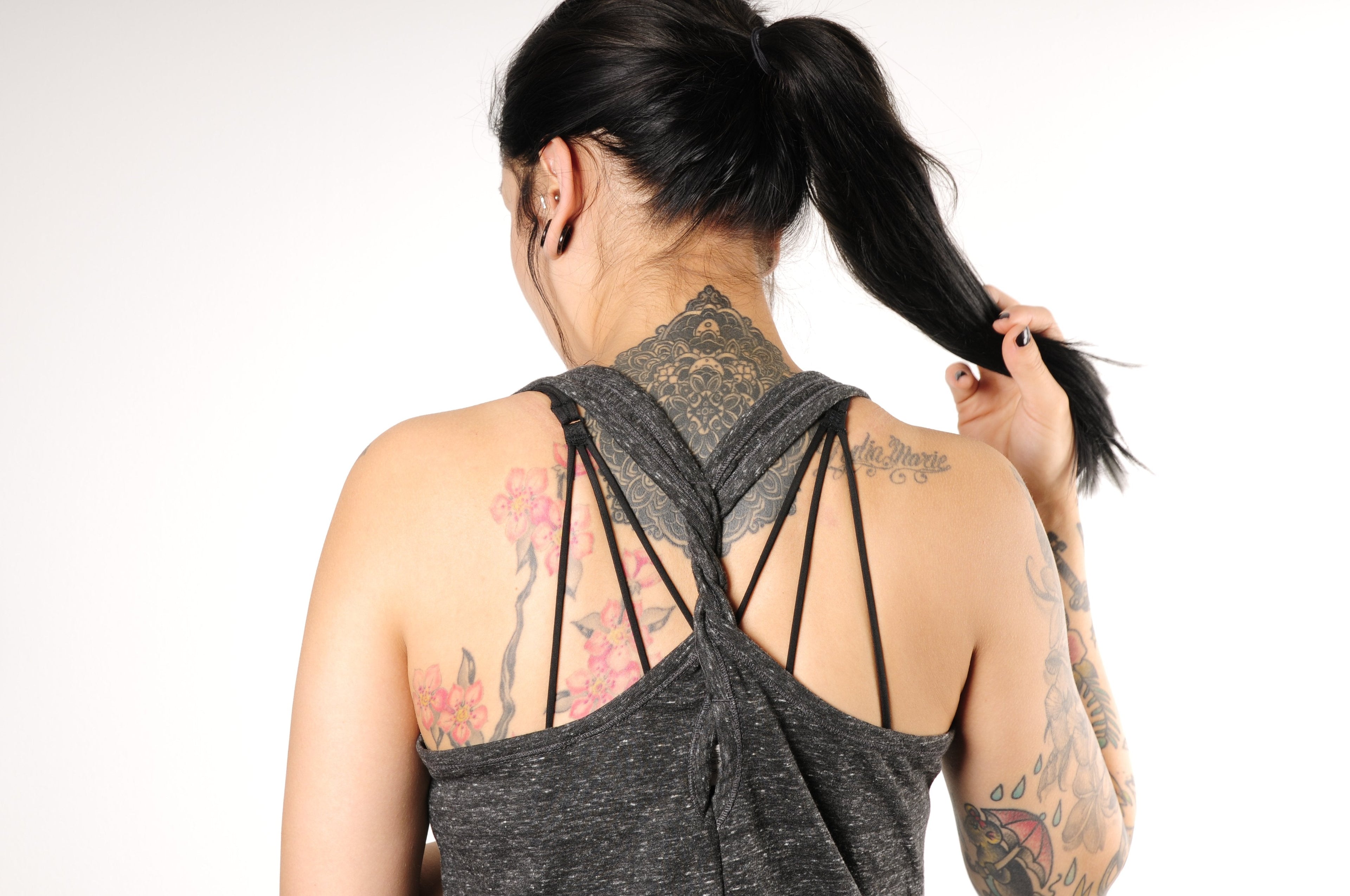Brains Beauty & Piercings Cosmic Twist Back Tank Top