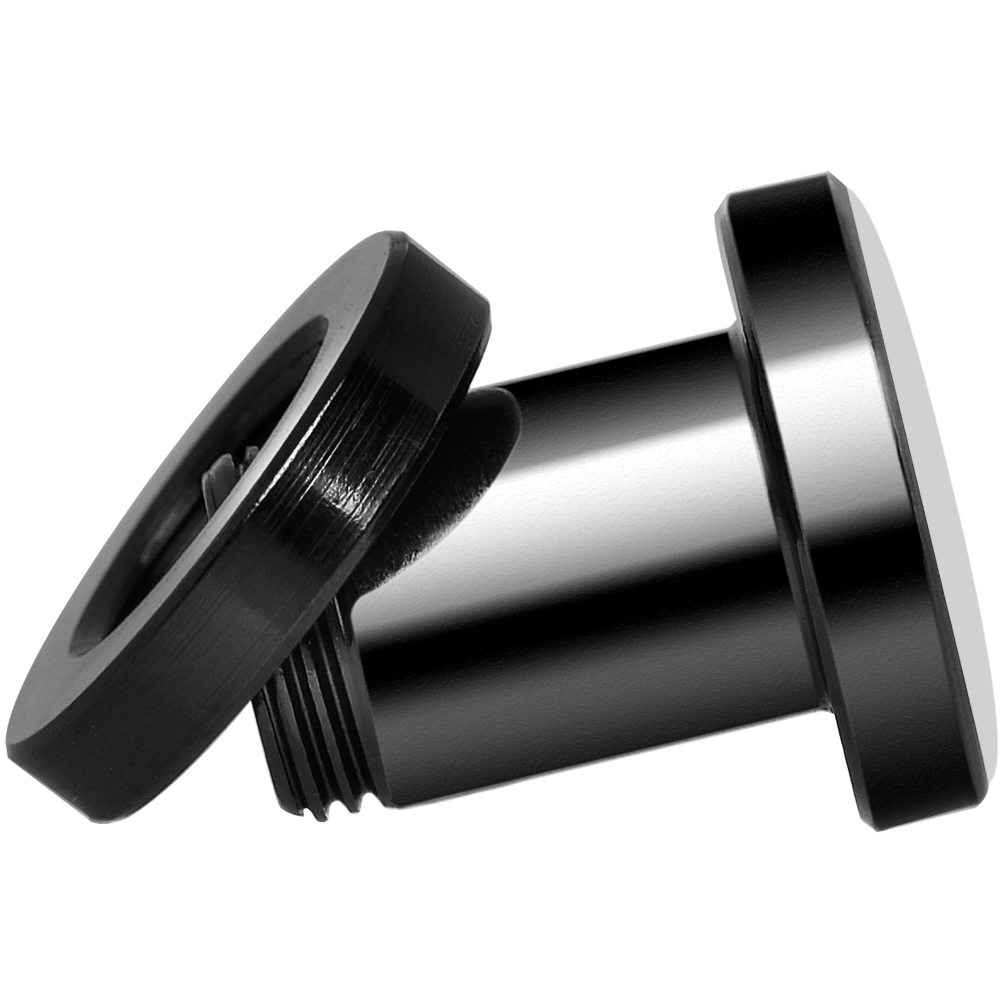 Full Color Tiger Eyes Black Anodized Screw Fit Plug Set 2G